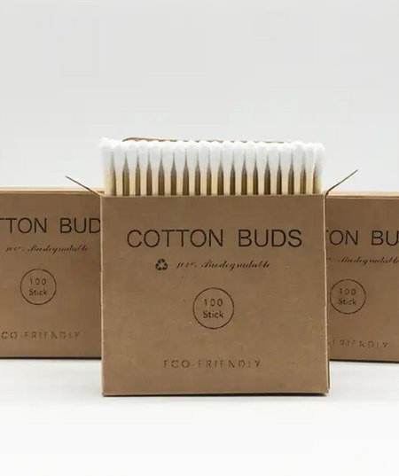 Lot de 100 Cotons-tiges en Bambou