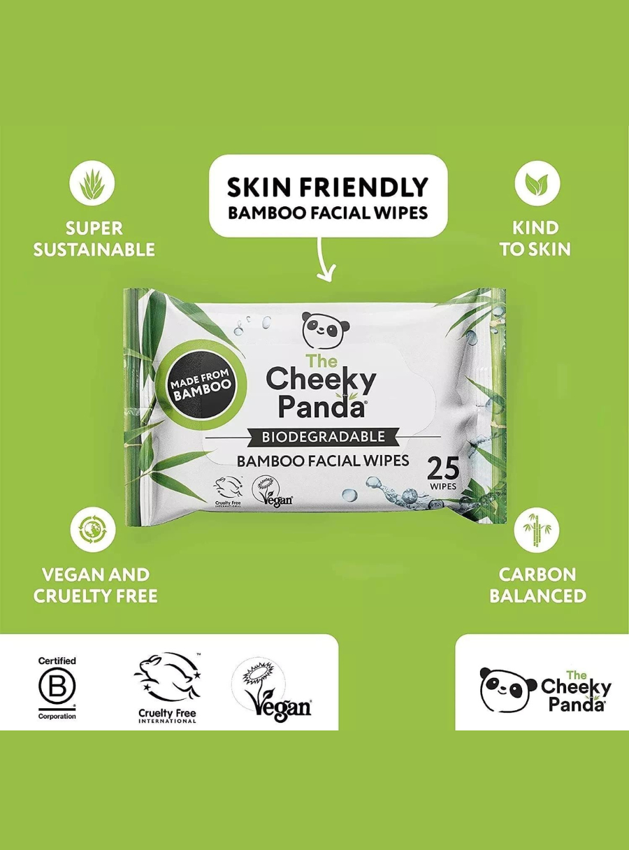 Lingettes biodégradables pour le visage
