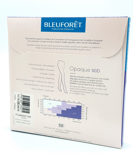 Collants BLEUFORET Marine velouté 50 deniers