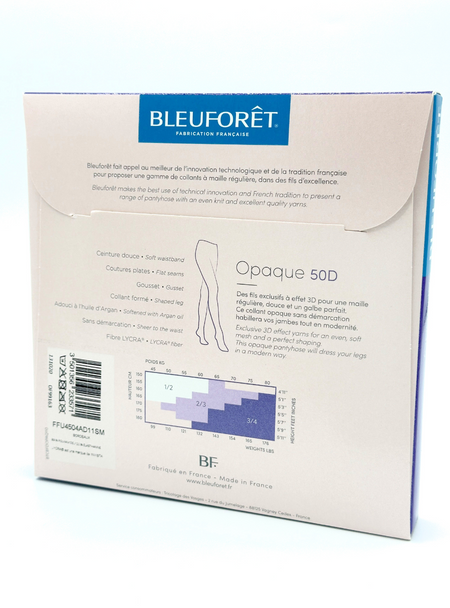 Collants BLEUFORET Marine velouté 50 deniers