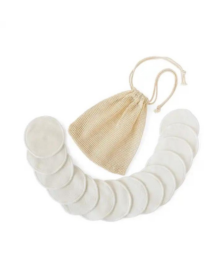 10 Cotons en Bambou de Nettoyage Réutilisables