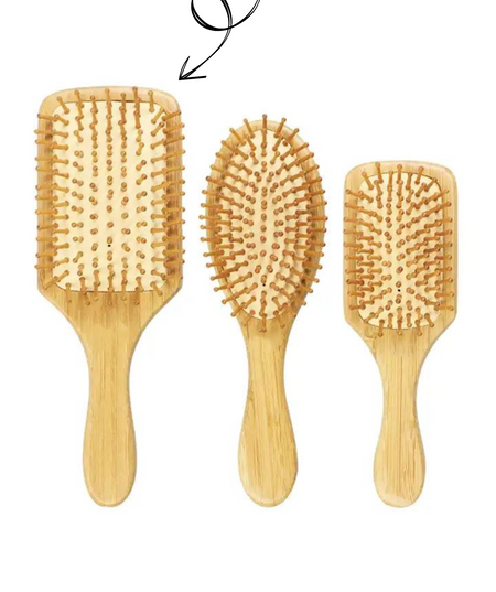 Brosse a cheveux naturels en Bambou